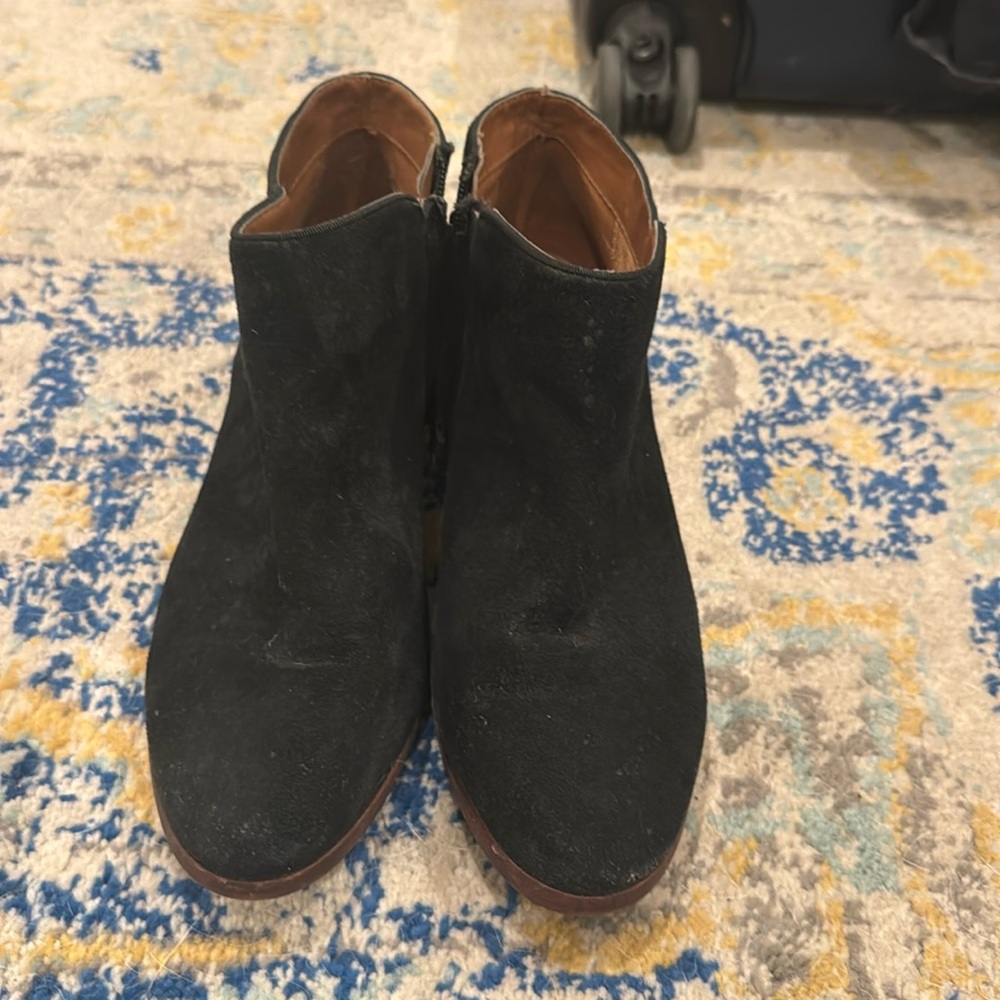 Sam Edelman black suede booties